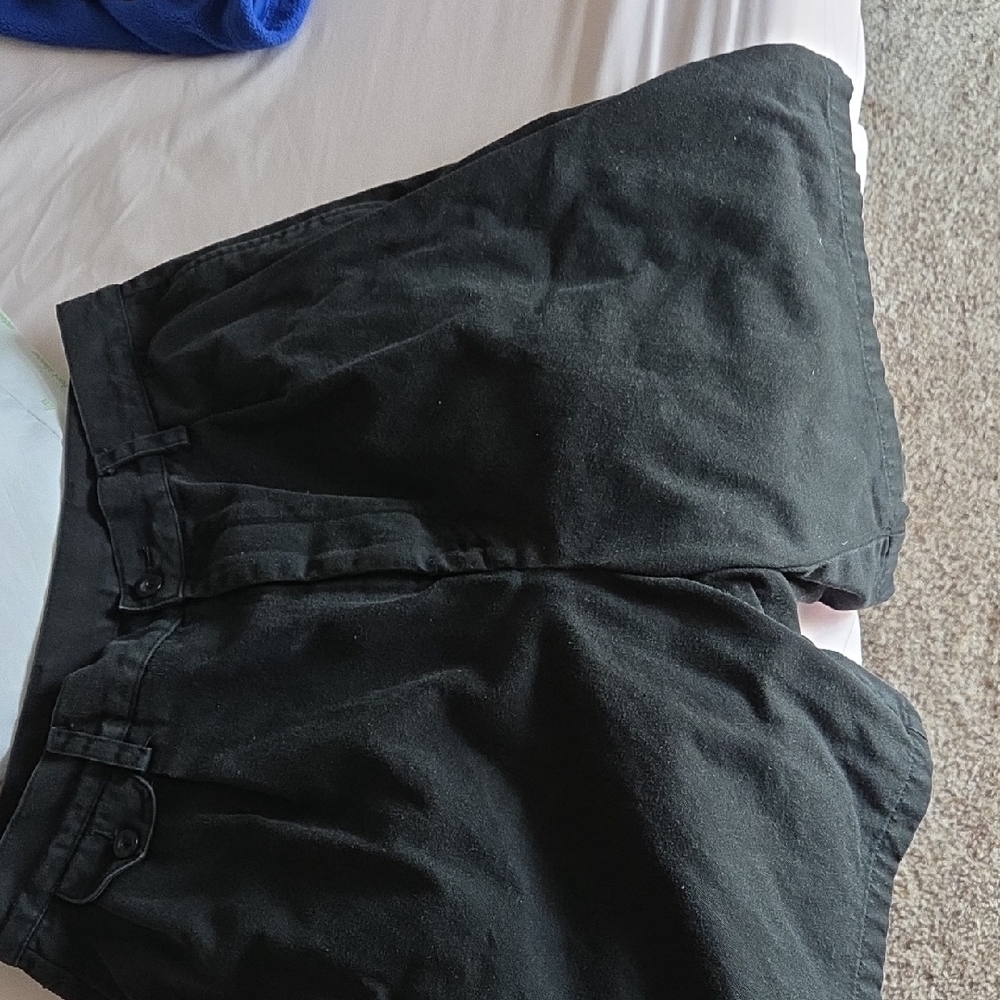 Nautica Men's Black Flat Front Shorts